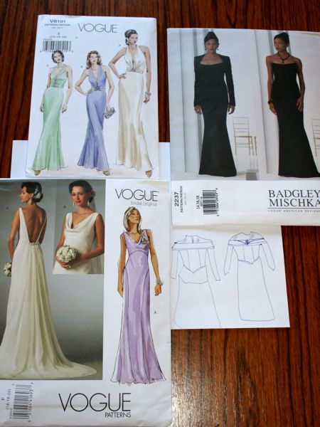 I thought Vogue 8191 might be a good basic dress pattern for mixing and 